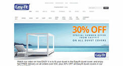 Desktop Screenshot of easyfitbedding.com
